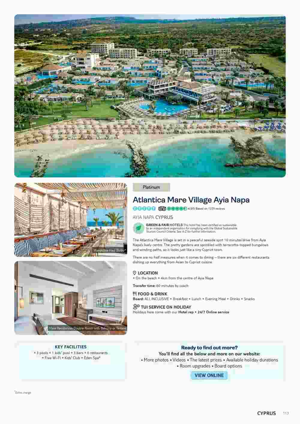 Tui offers valid from 06/11/2023 - Page 113.