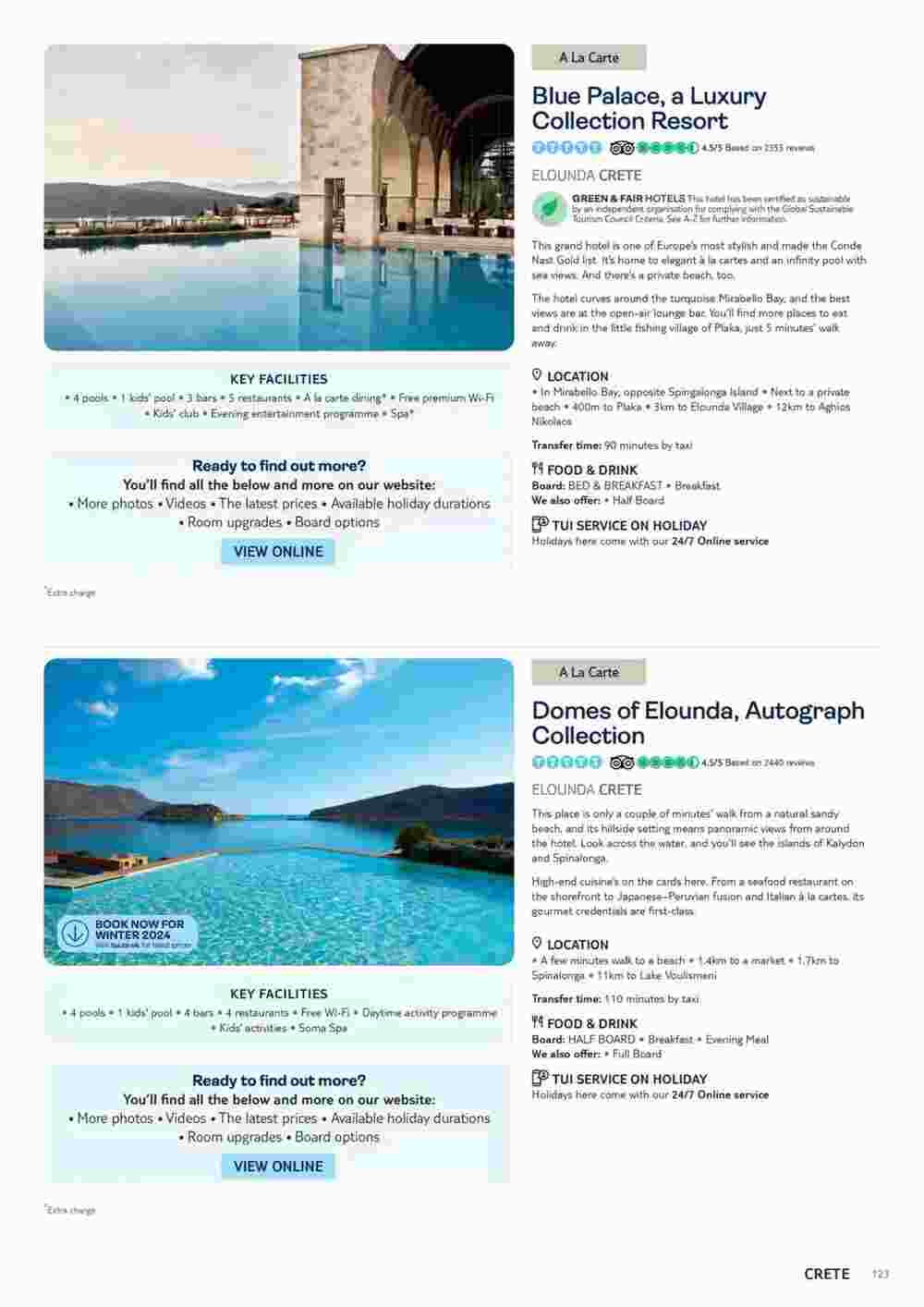 Tui offers valid from 06/11/2023 - Page 123.