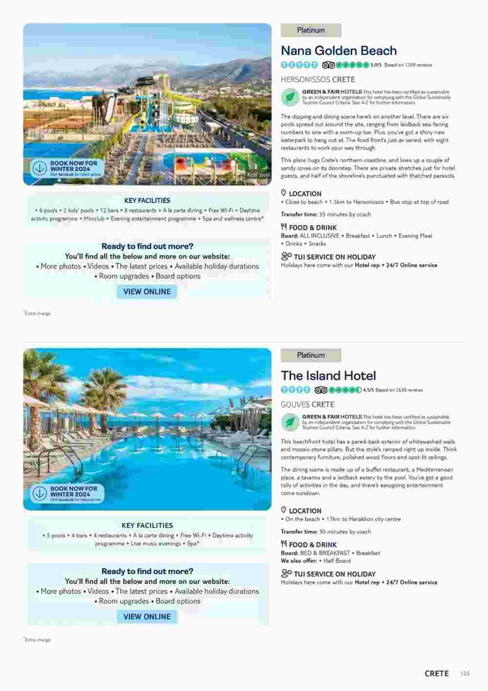 Tui offers valid from 06/11/2023 - Page 125.
