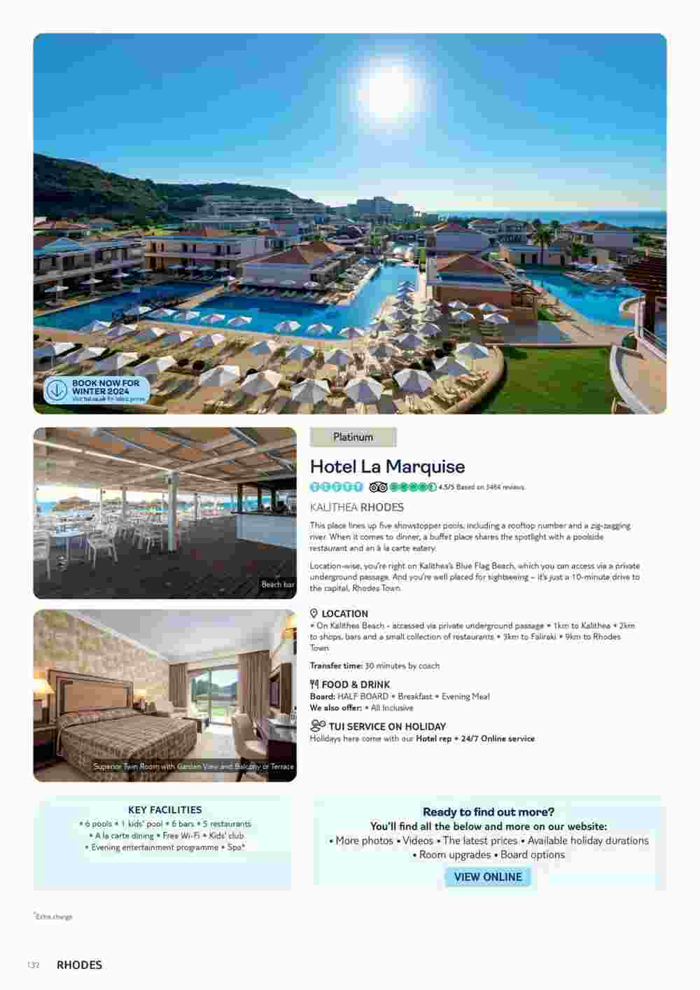 Tui offers valid from 06/11/2023 - Page 132.