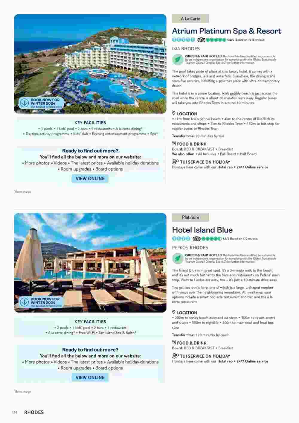 Tui offers valid from 06/11/2023 - Page 134.