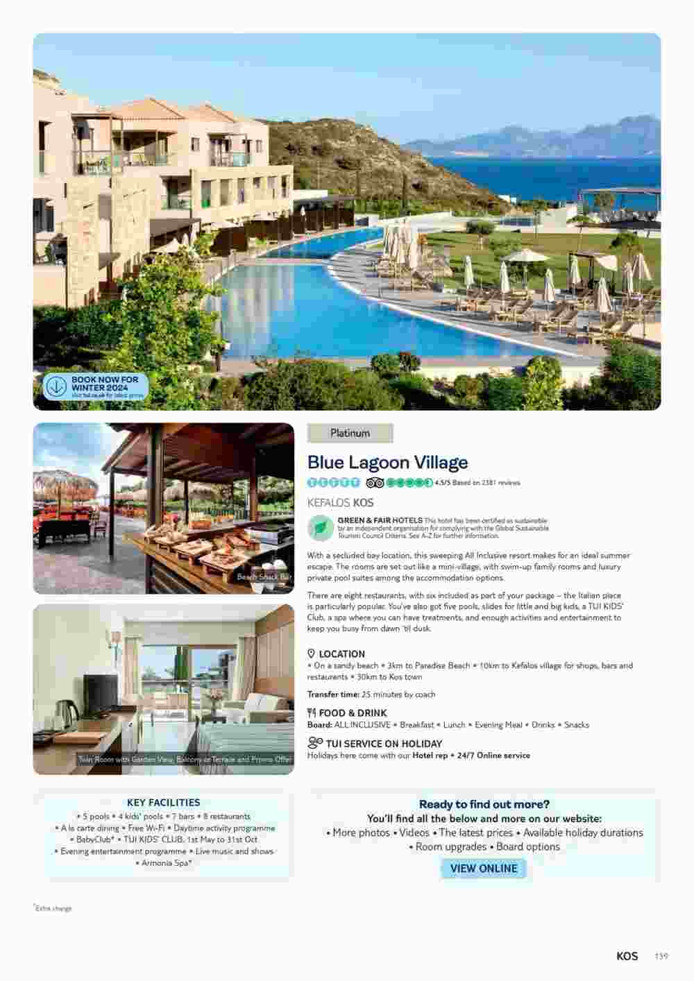 Tui offers valid from 06/11/2023 - Page 139.