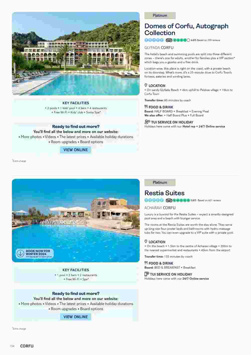Tui offers valid from 06/11/2023 - Page 154.
