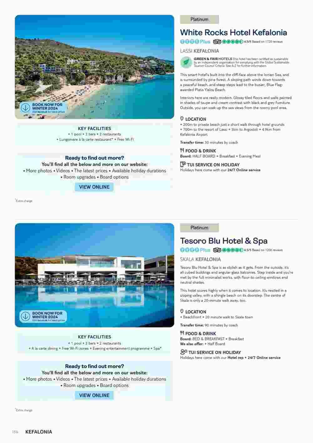 Tui offers valid from 06/11/2023 - Page 156.