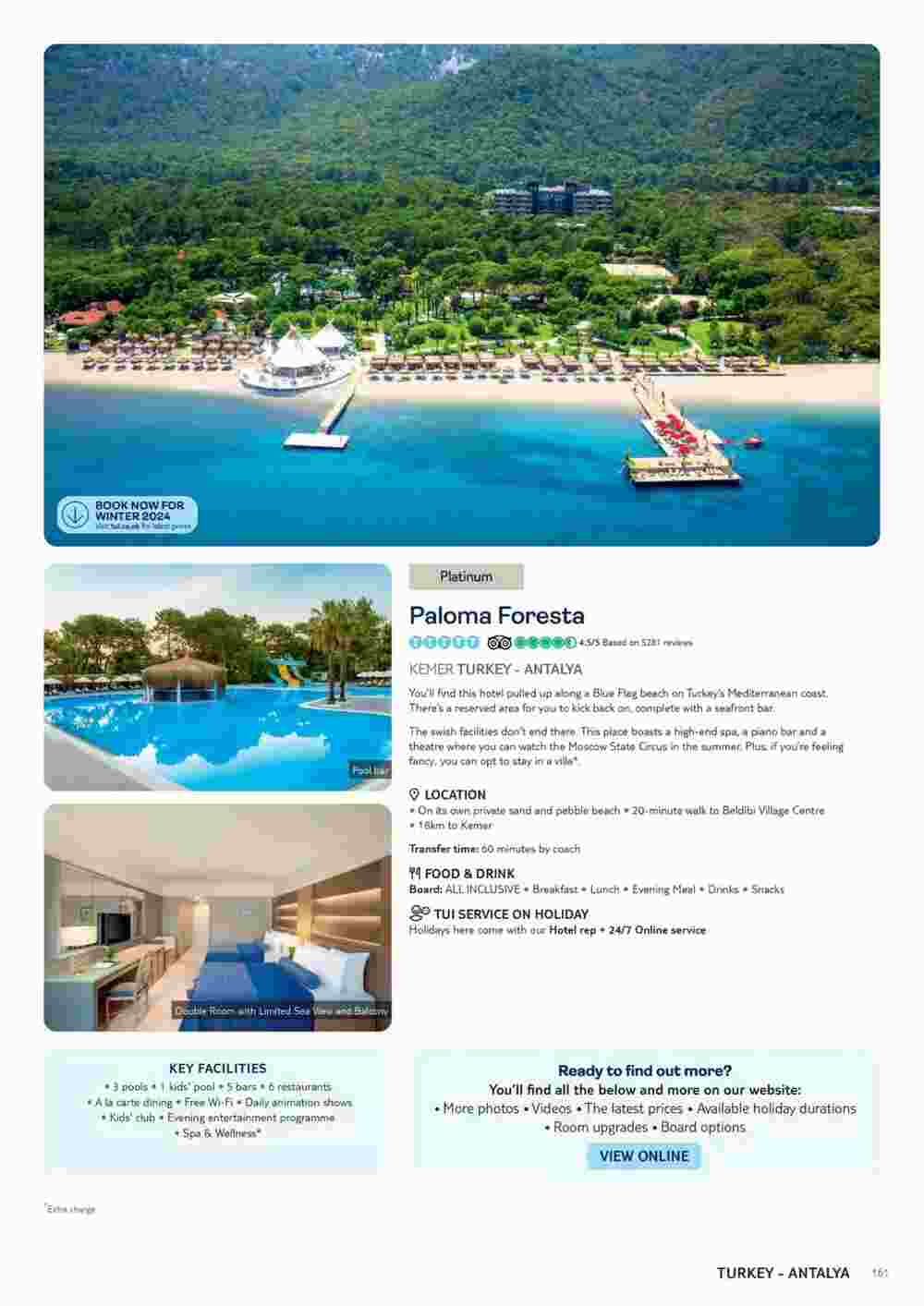 Tui offers valid from 06/11/2023 - Page 161.