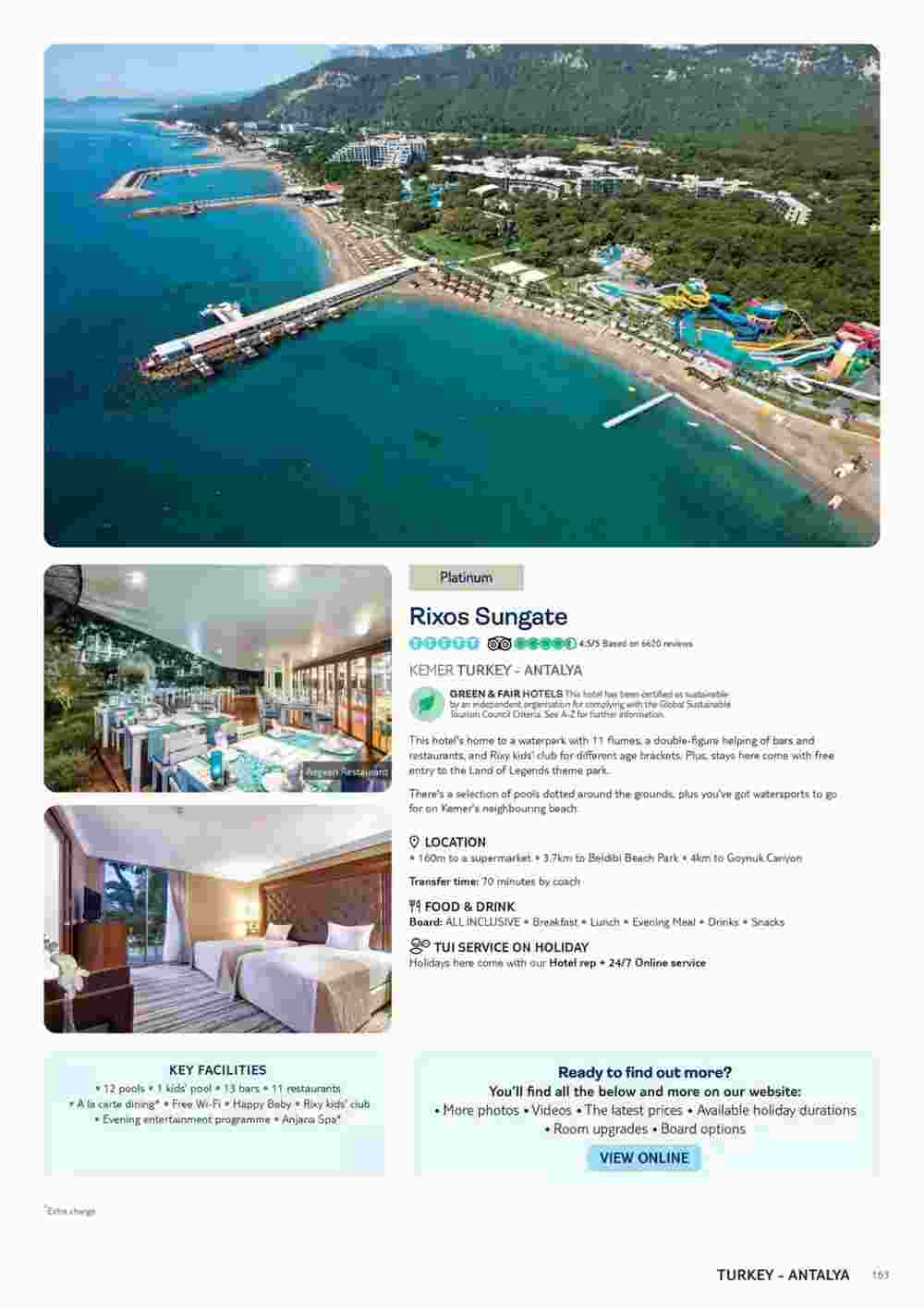 Tui offers valid from 06/11/2023 - Page 163.