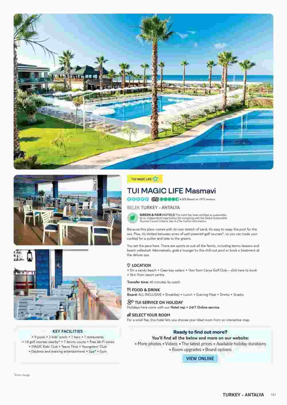 Tui offers valid from 06/11/2023 - Page 167.