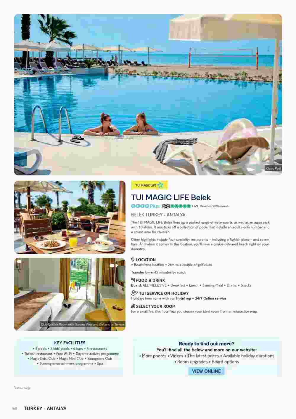 Tui offers valid from 06/11/2023 - Page 168.