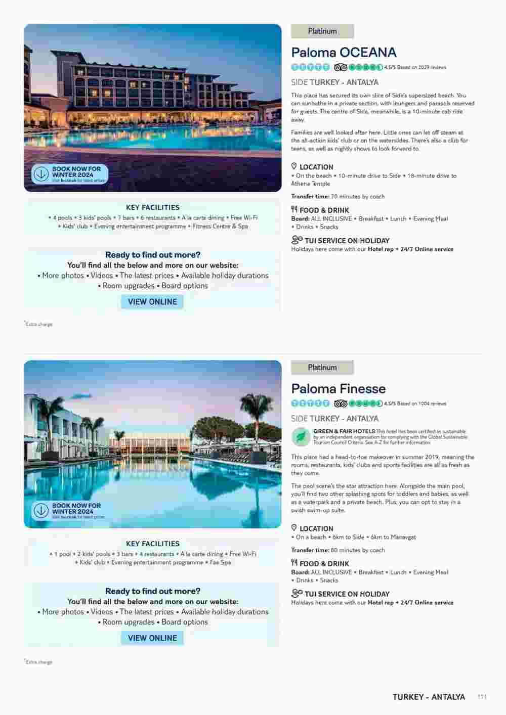 Tui offers valid from 06/11/2023 - Page 171.