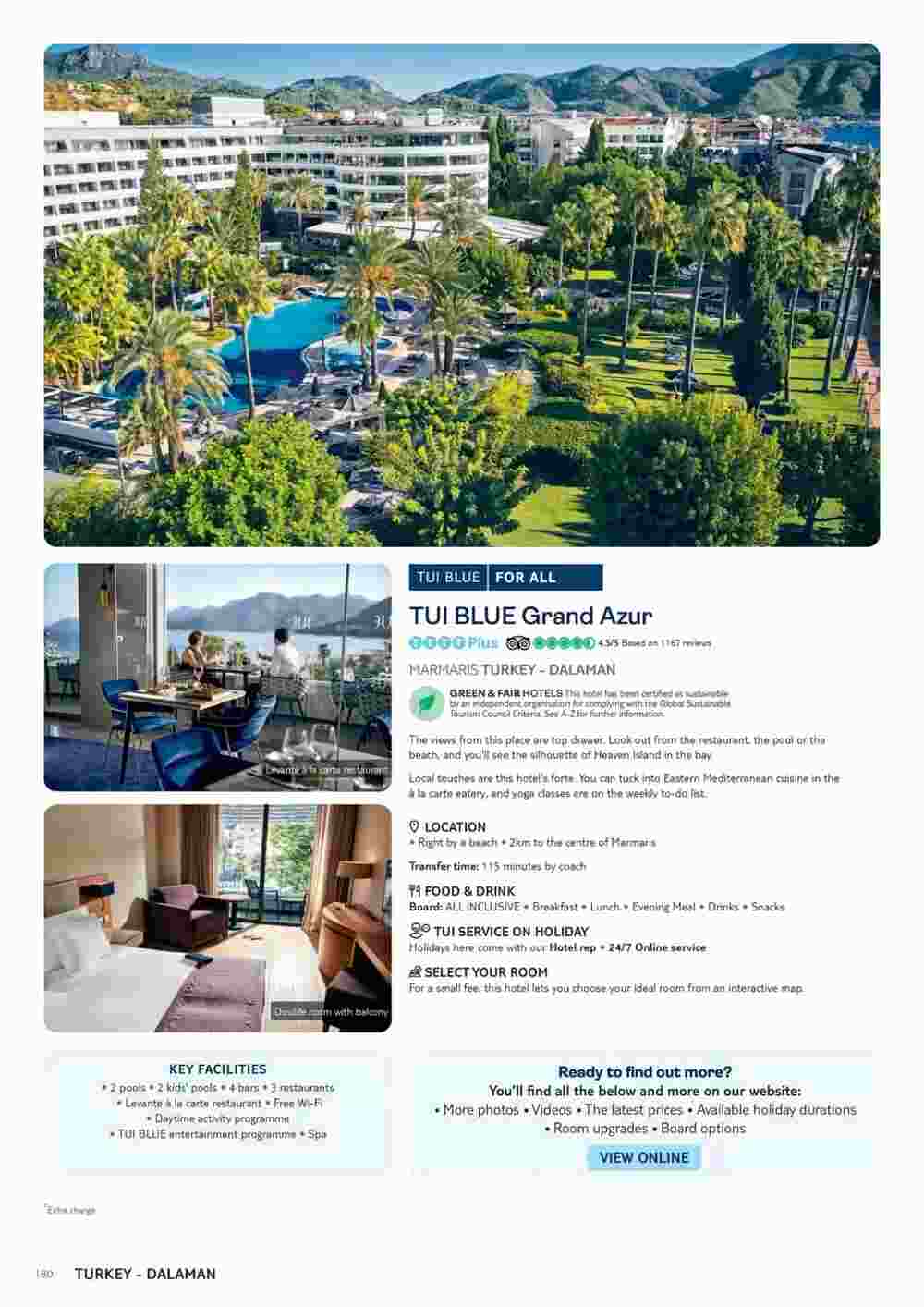 Tui offers valid from 06/11/2023 - Page 180.