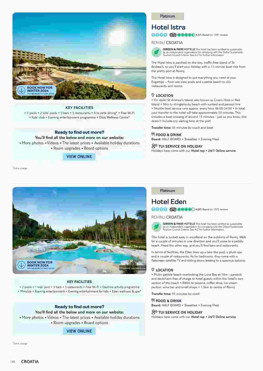 Tui offers valid from 06/11/2023 - Page 188.