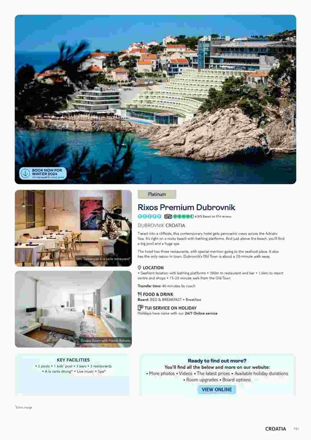 Tui offers valid from 06/11/2023 - Page 191.