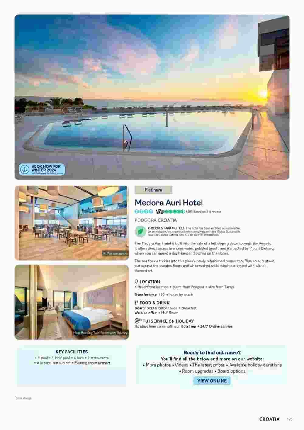 Tui offers valid from 06/11/2023 - Page 195.