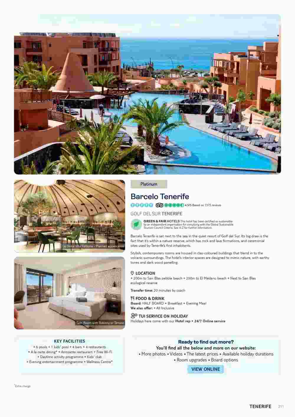 Tui offers valid from 06/11/2023 - Page 211.