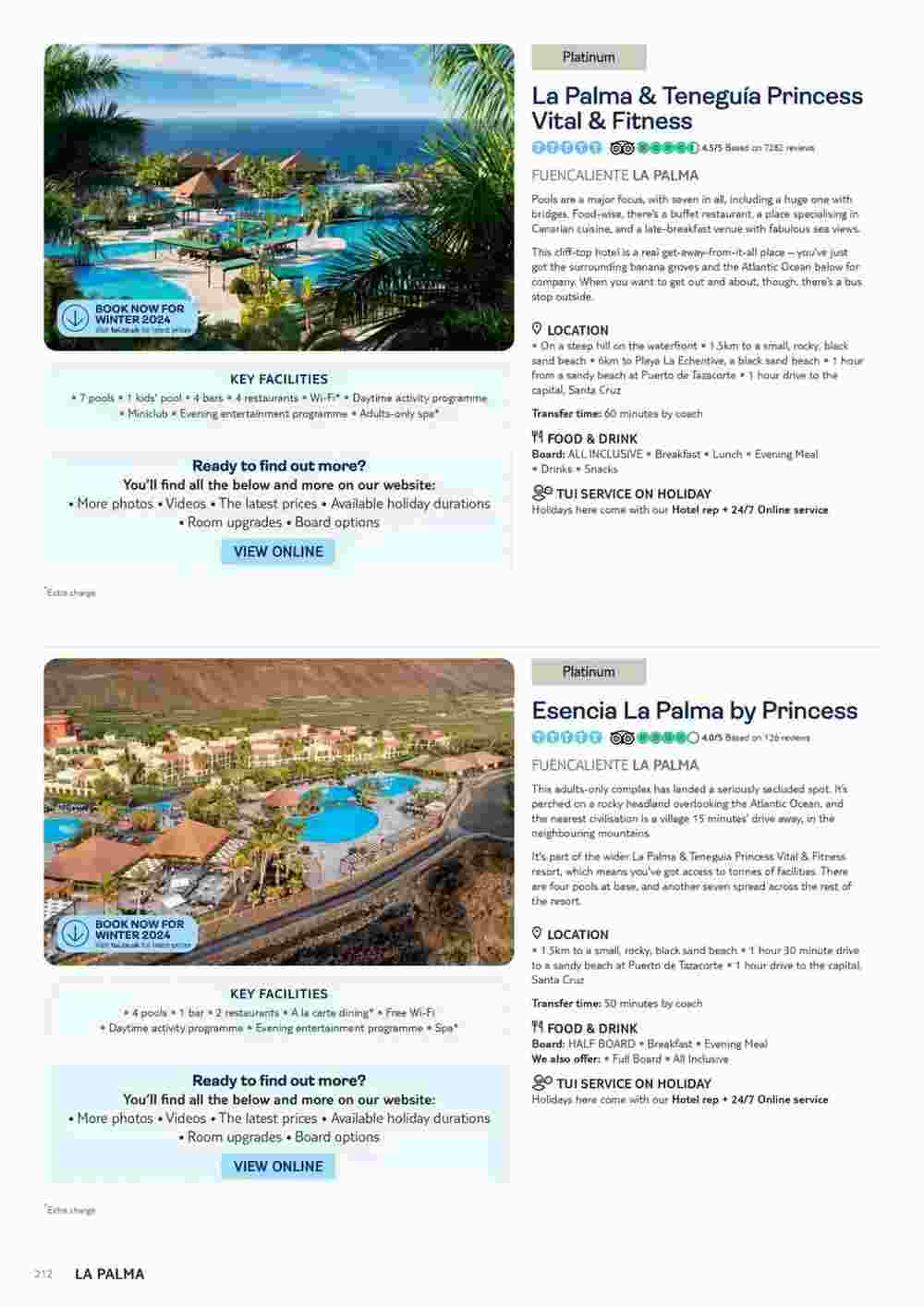 Tui offers valid from 06/11/2023 - Page 212.