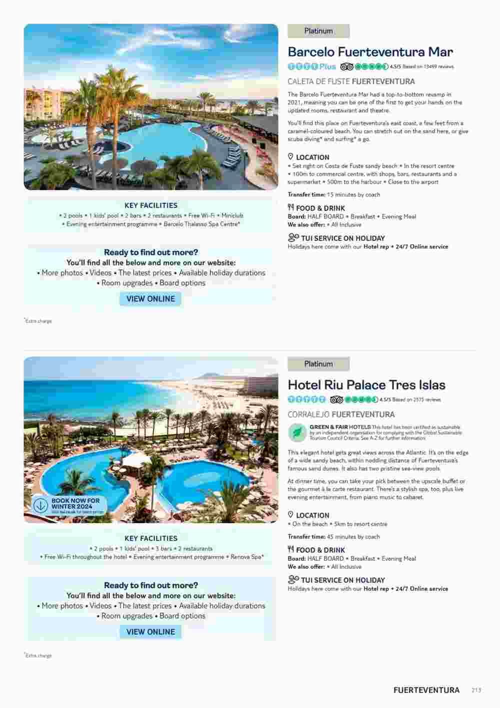 Tui offers valid from 06/11/2023 - Page 213.