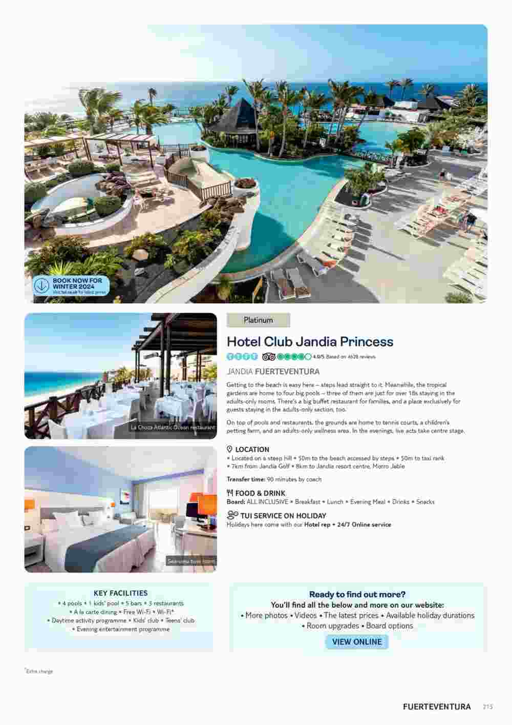 Tui offers valid from 06/11/2023 - Page 215.
