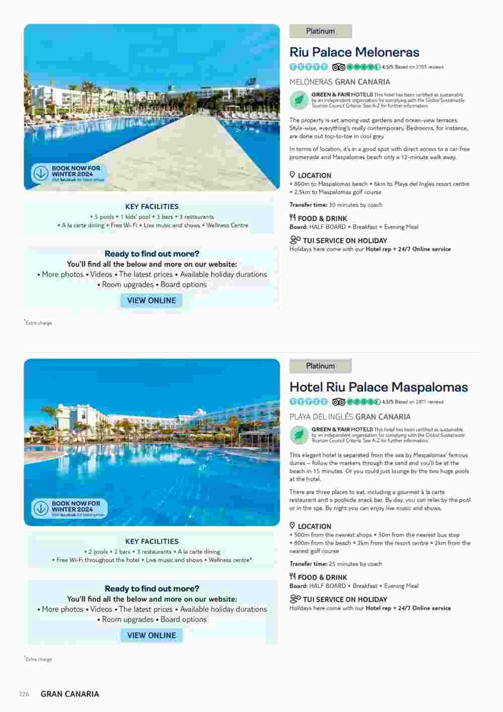 Tui offers valid from 06/11/2023 - Page 226.