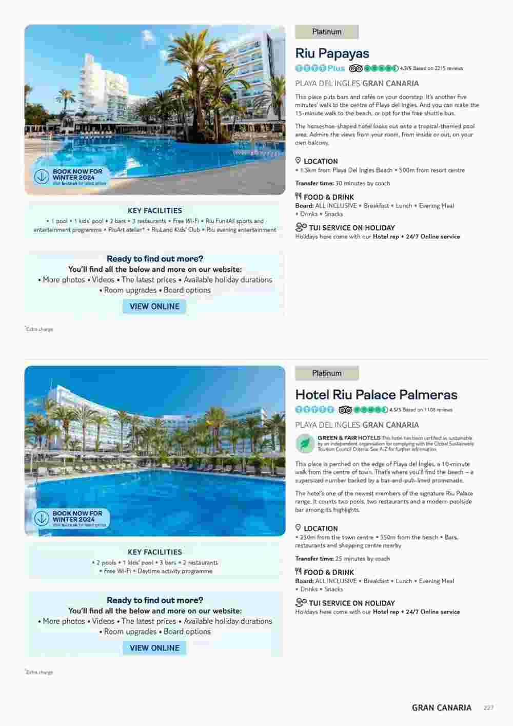 Tui offers valid from 06/11/2023 - Page 227.