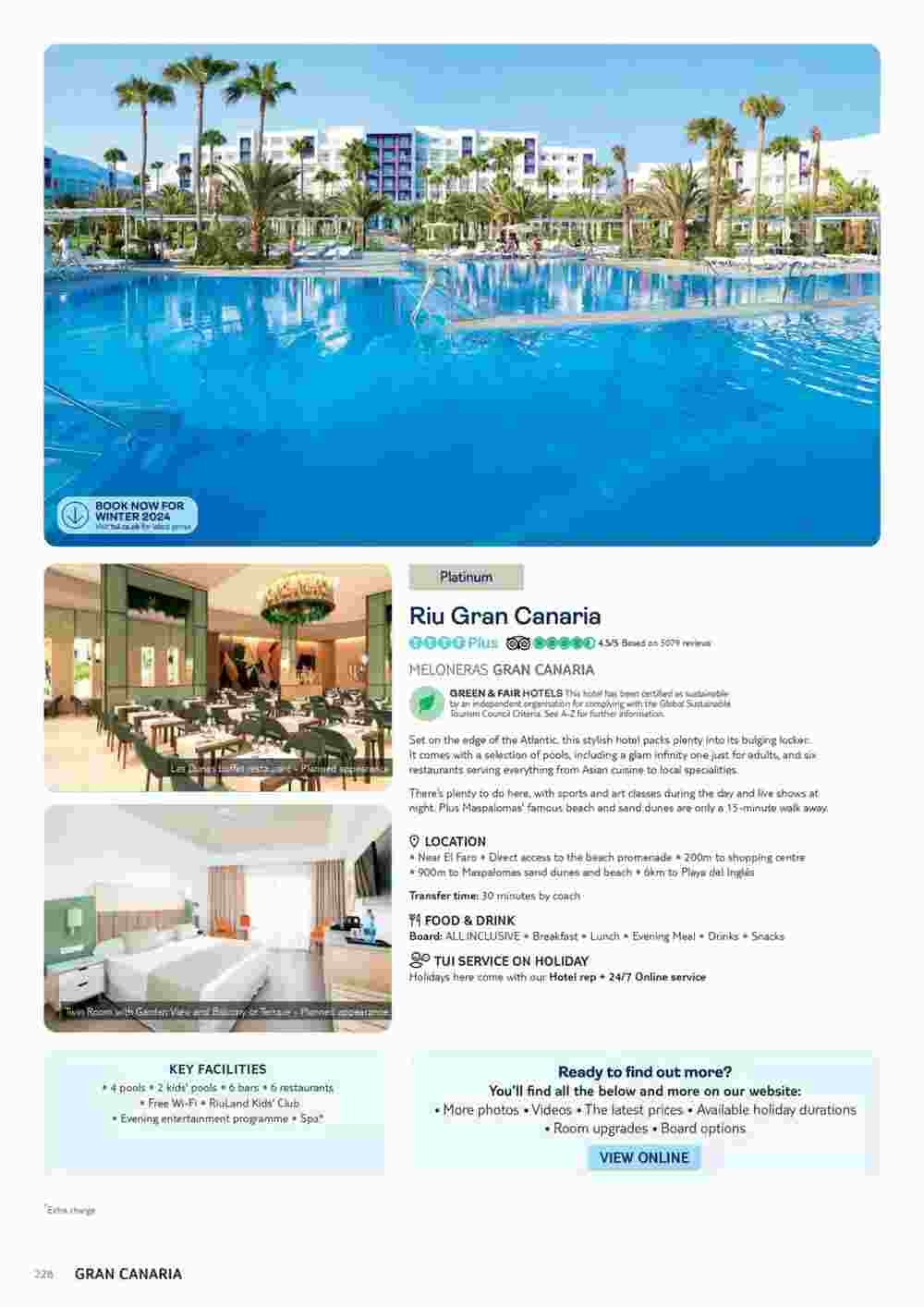 Tui offers valid from 06/11/2023 - Page 228.