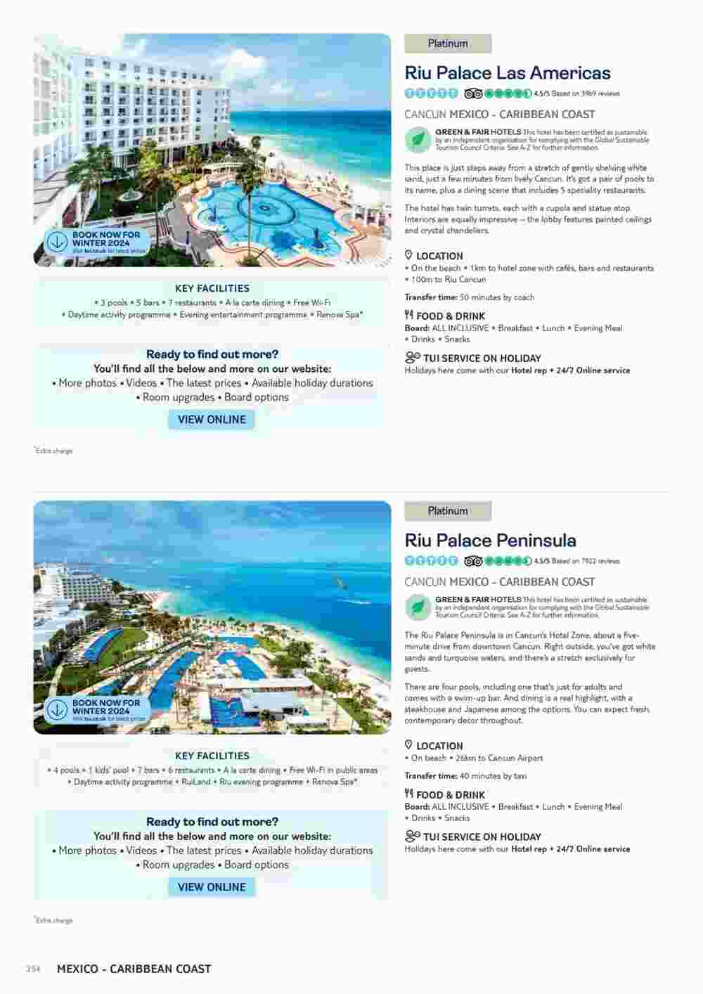 Tui offers valid from 06/11/2023 - Page 254.