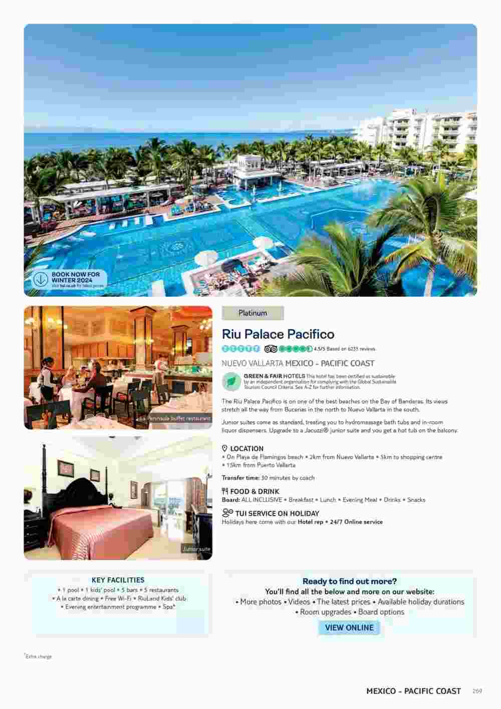 Tui offers valid from 06/11/2023 - Page 269.