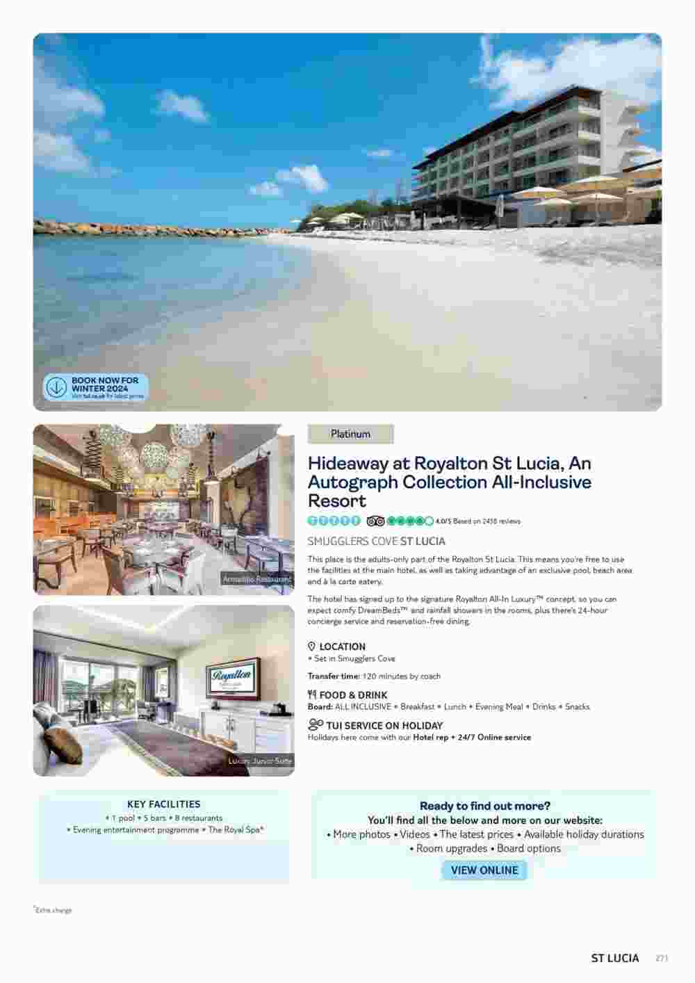 Tui offers valid from 06/11/2023 - Page 271.