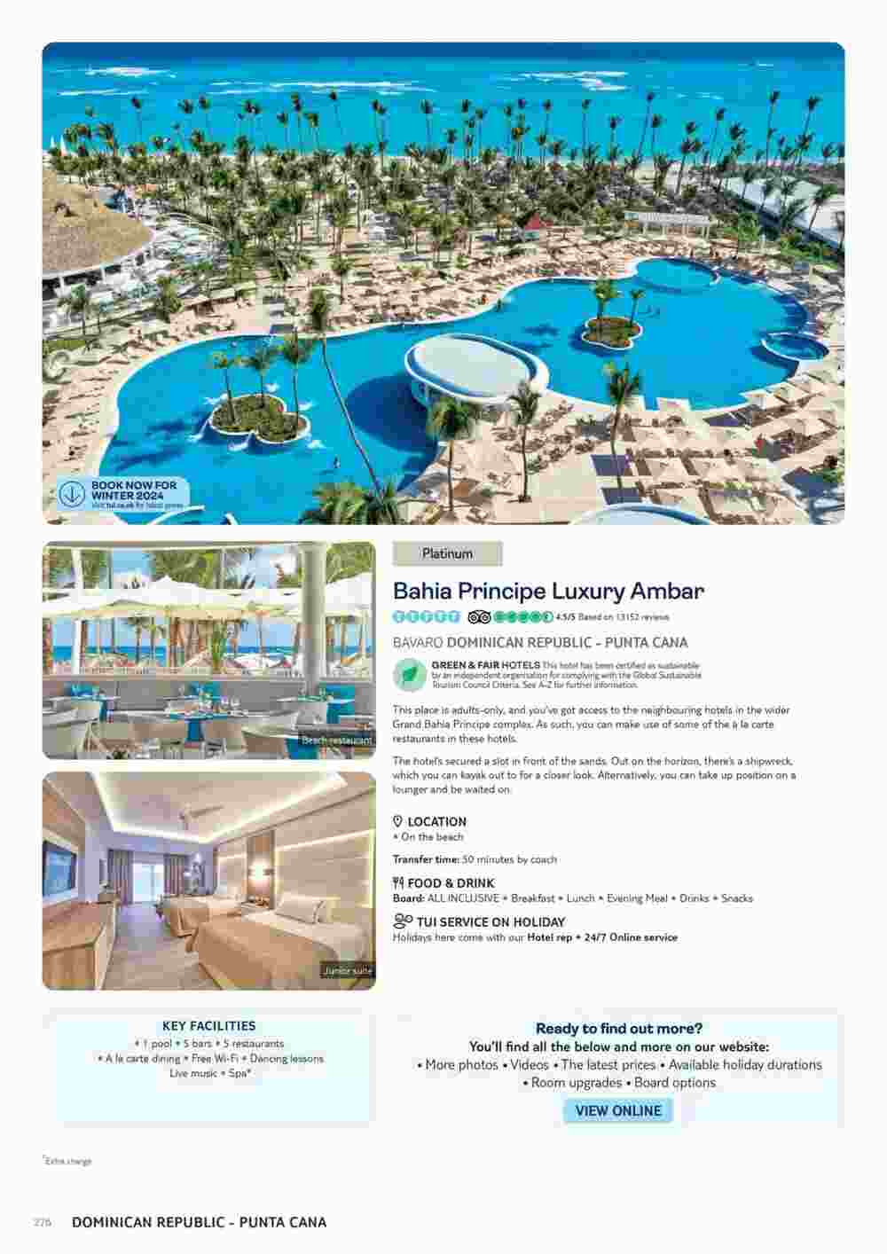 Tui offers valid from 06/11/2023 - Page 276.