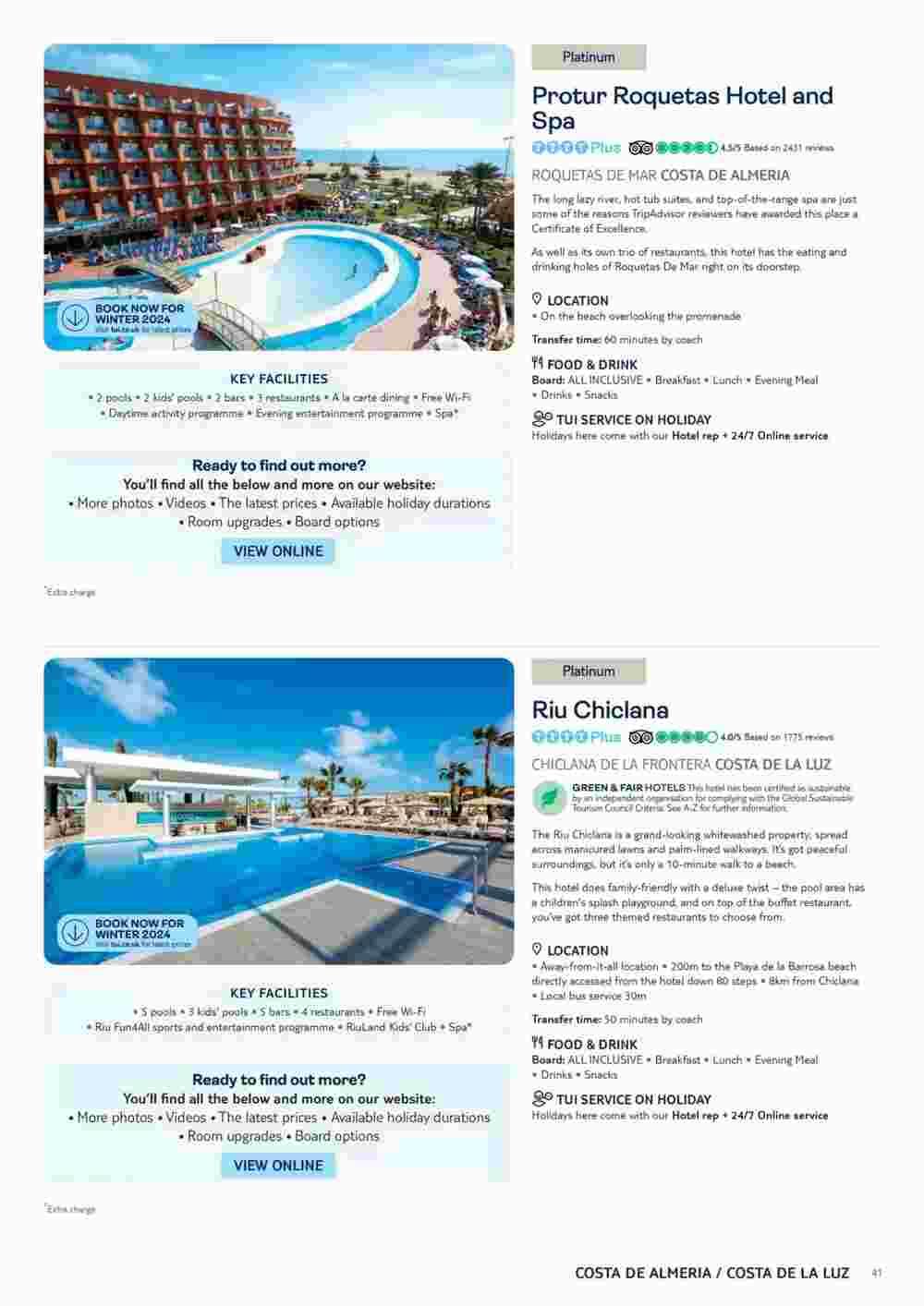 Tui offers valid from 06/11/2023 - Page 41.