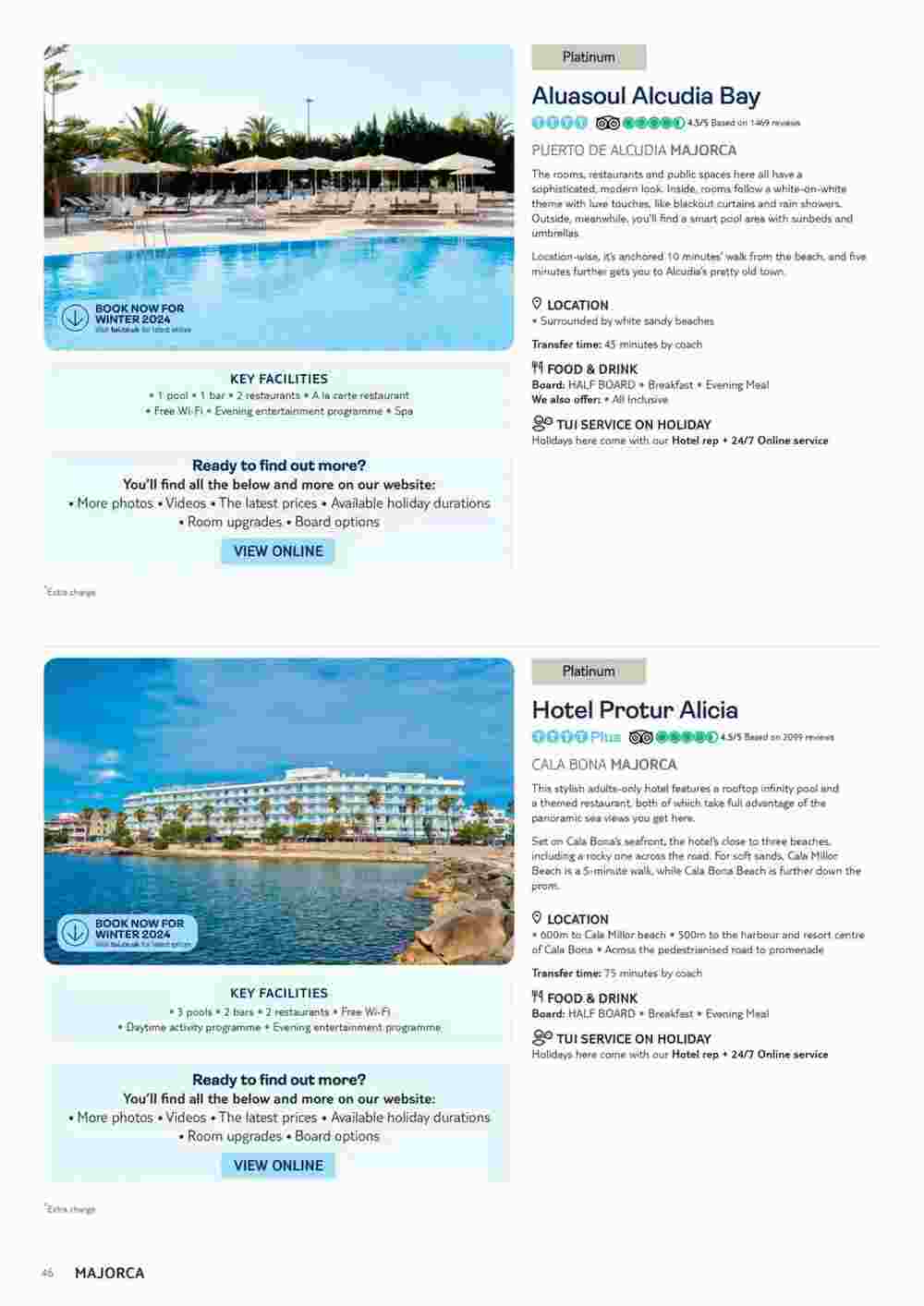 Tui offers valid from 06/11/2023 - Page 46.