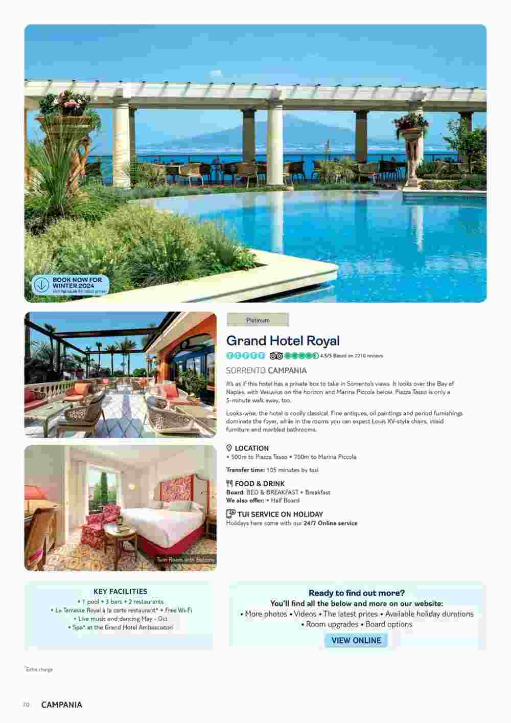 Tui offers valid from 06/11/2023 - Page 70.