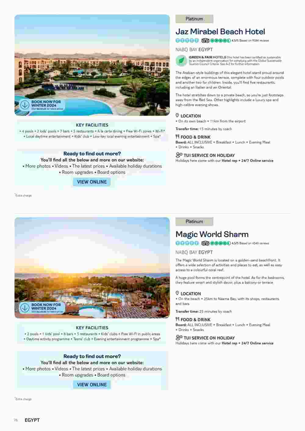 Tui offers valid from 06/11/2023 - Page 78.
