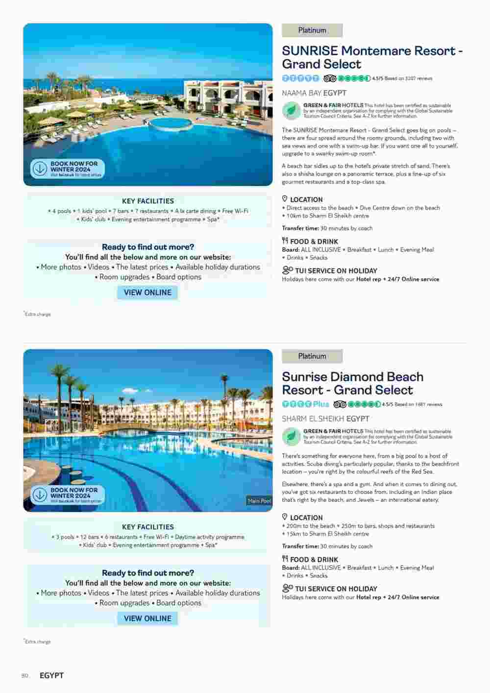 Tui offers valid from 06/11/2023 - Page 80.