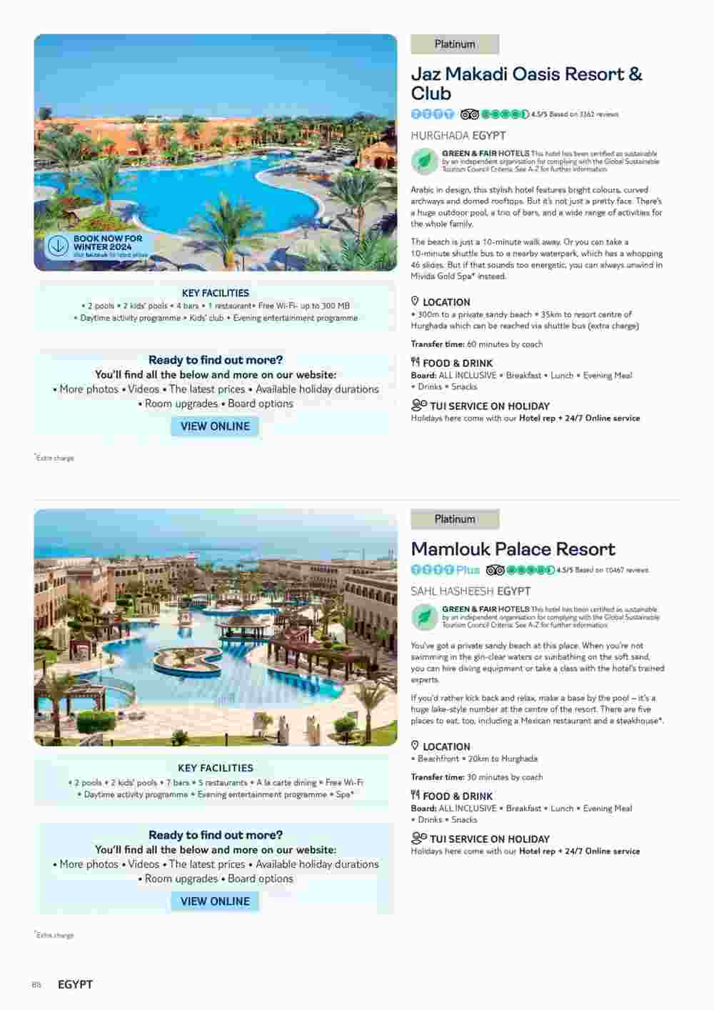 Tui offers valid from 06/11/2023 - Page 88.