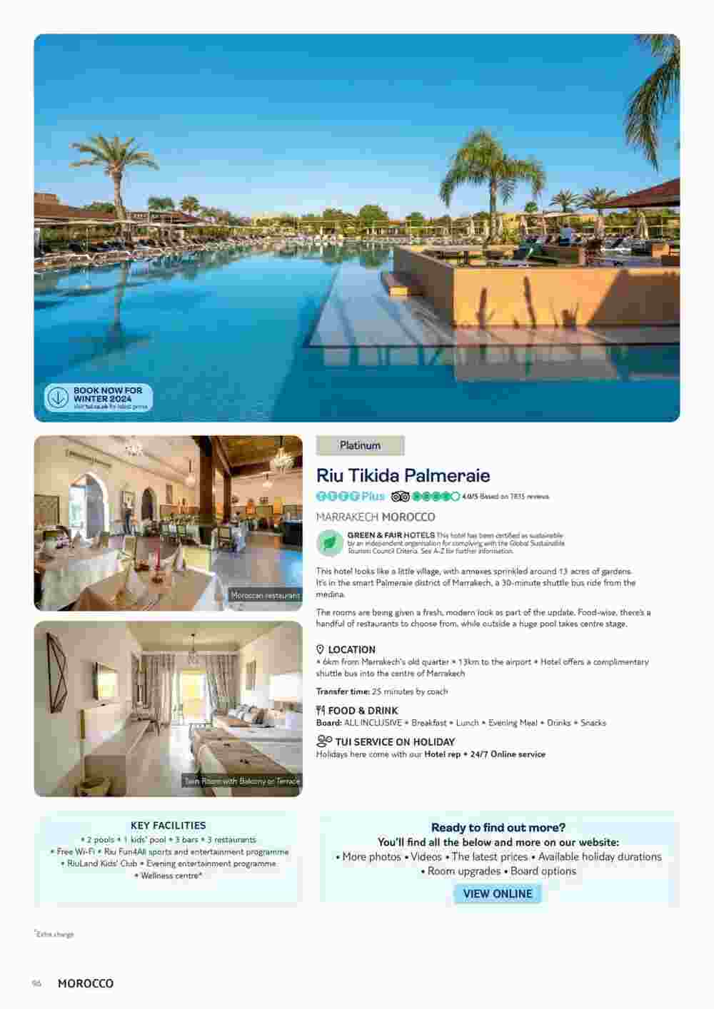 Tui offers valid from 06/11/2023 - Page 96.