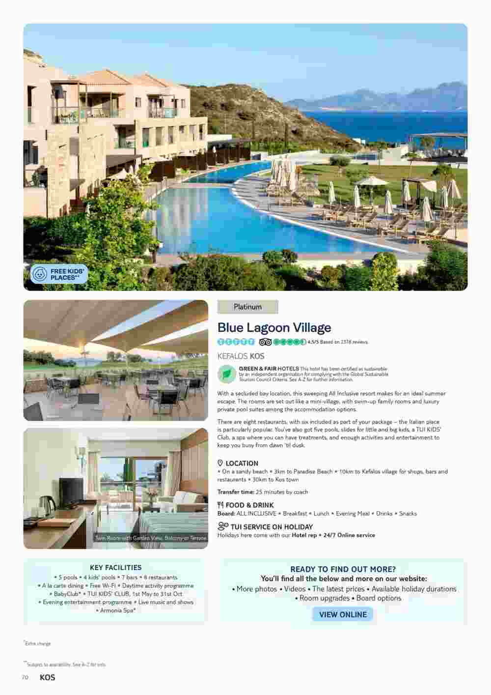 Tui offers valid from 06/11/2023 - Page 70.
