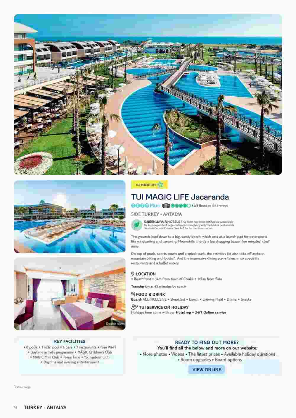 Tui offers valid from 06/11/2023 - Page 74.
