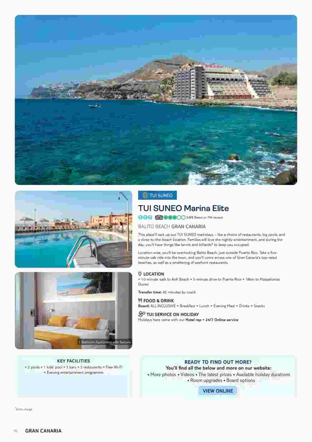 Tui offers valid from 06/11/2023 - Page 92.
