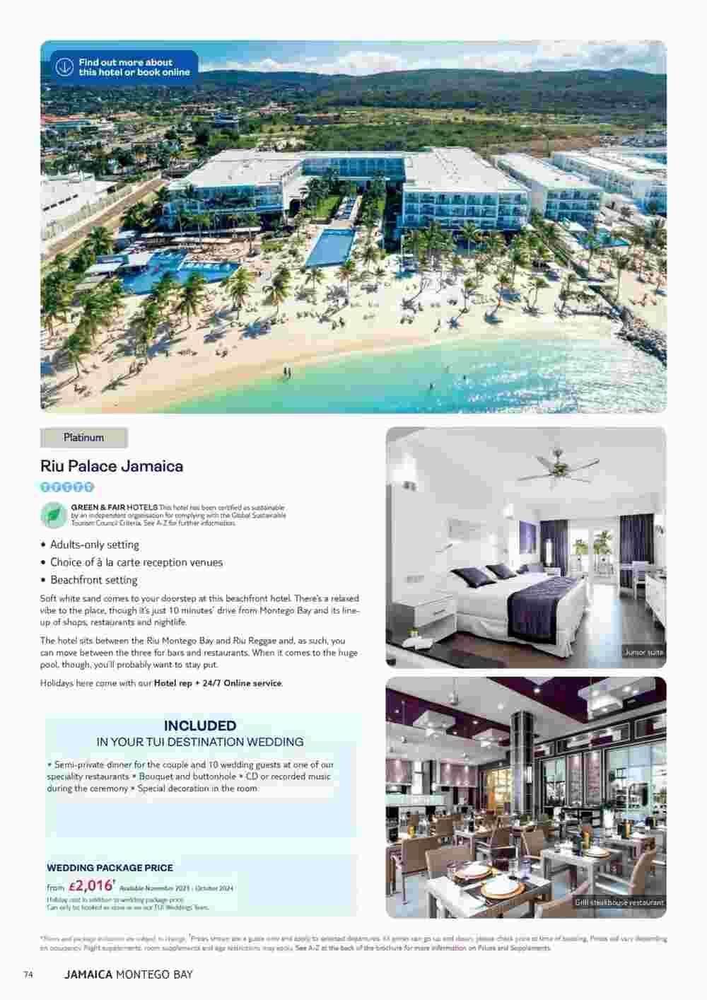 Tui offers valid from 06/11/2023 - Page 74.