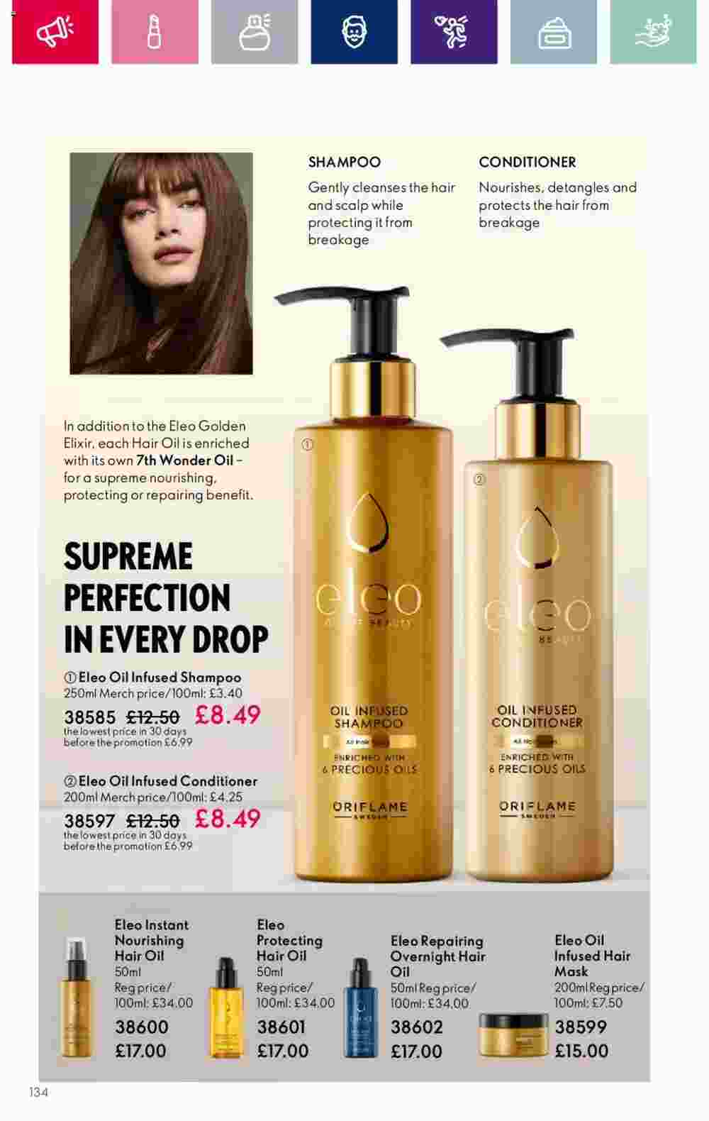 Oriflame offers valid from 08/11/2023 - Page 134.