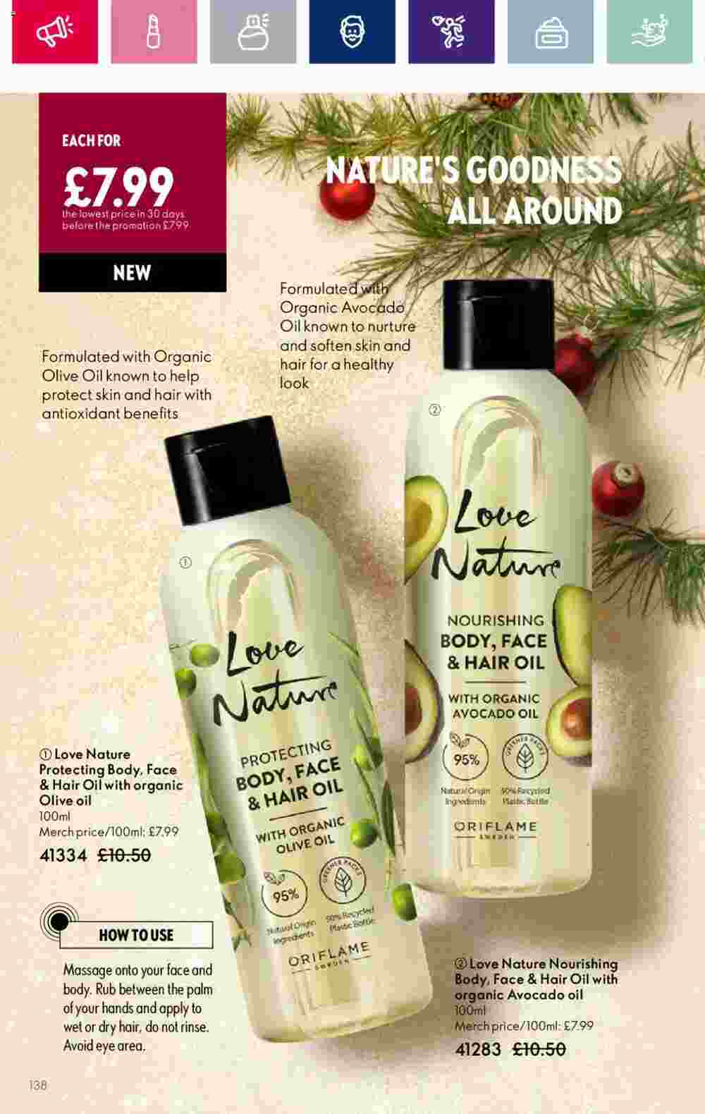 Oriflame offers valid from 08/11/2023 - Page 138.