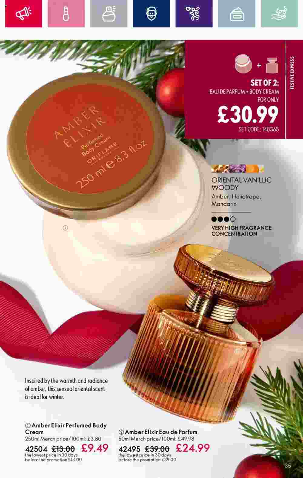 Oriflame offers valid from 08/11/2023 - Page 35.