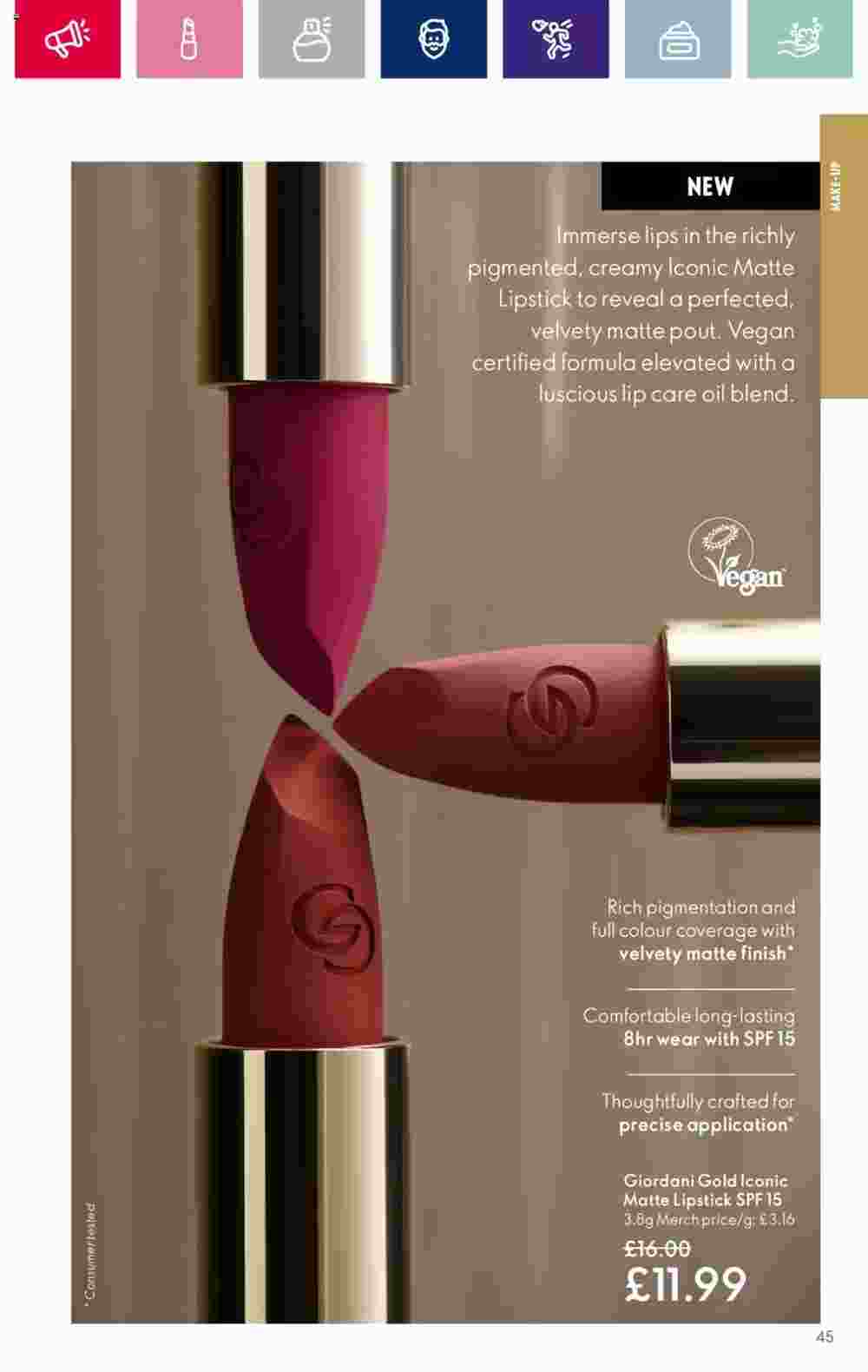 Oriflame offers valid from 08/11/2023 - Page 45.