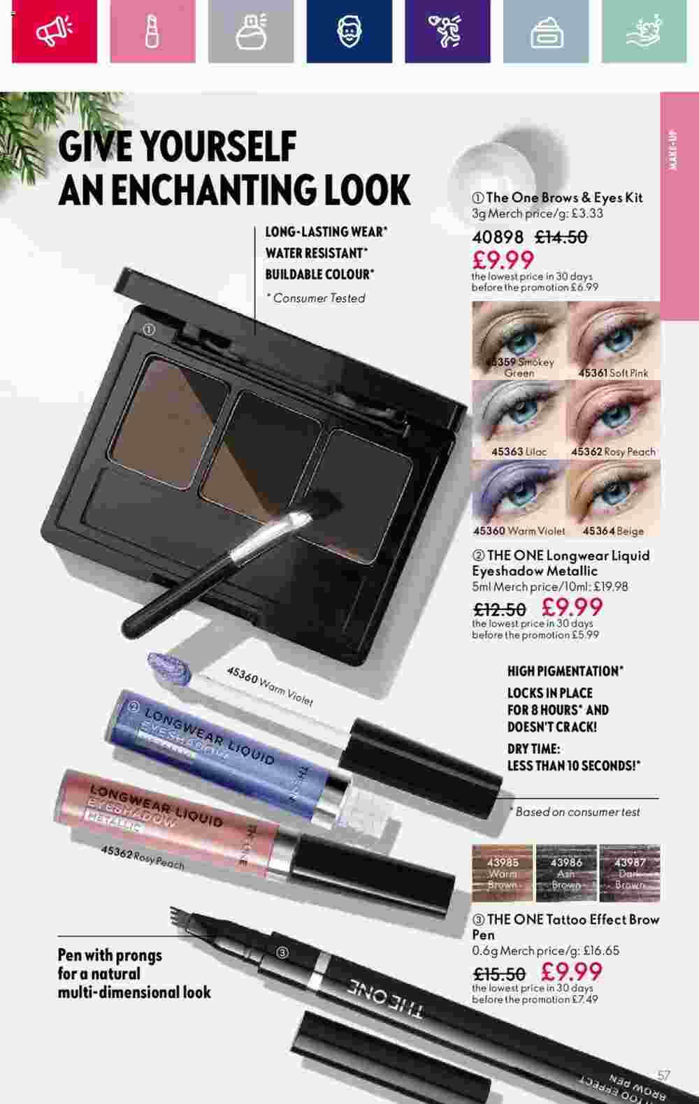 Oriflame offers valid from 08/11/2023 - Page 57.