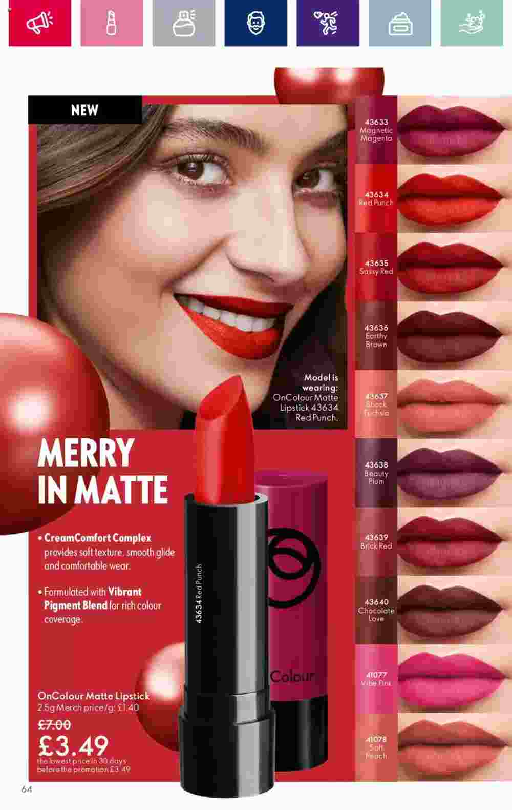 Oriflame offers valid from 08/11/2023 - Page 64.