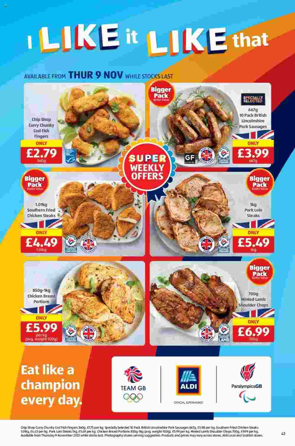 Aldi offers valid from 09/11/2023 - Page 43.