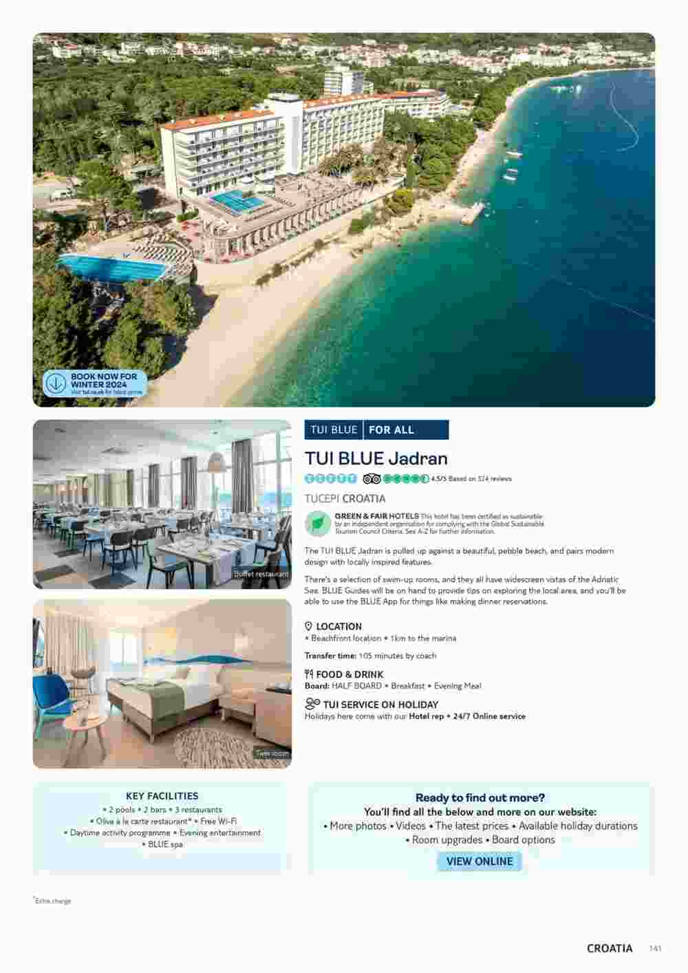 Tui offers valid from 10/11/2023 - Page 141.