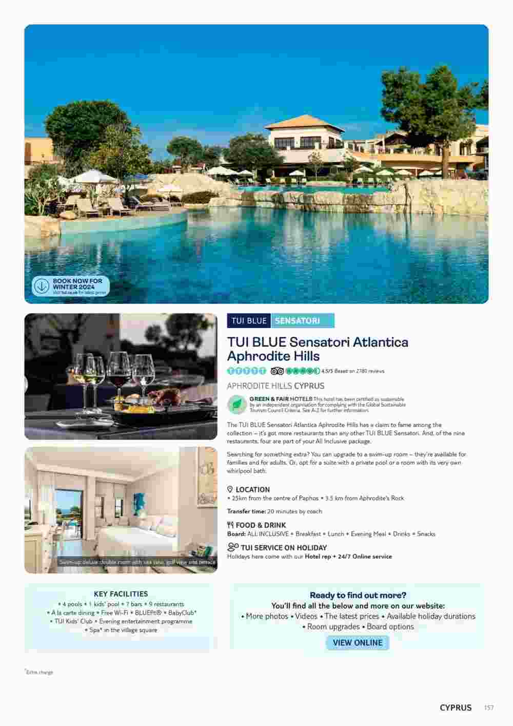 Tui offers valid from 10/11/2023 - Page 157.