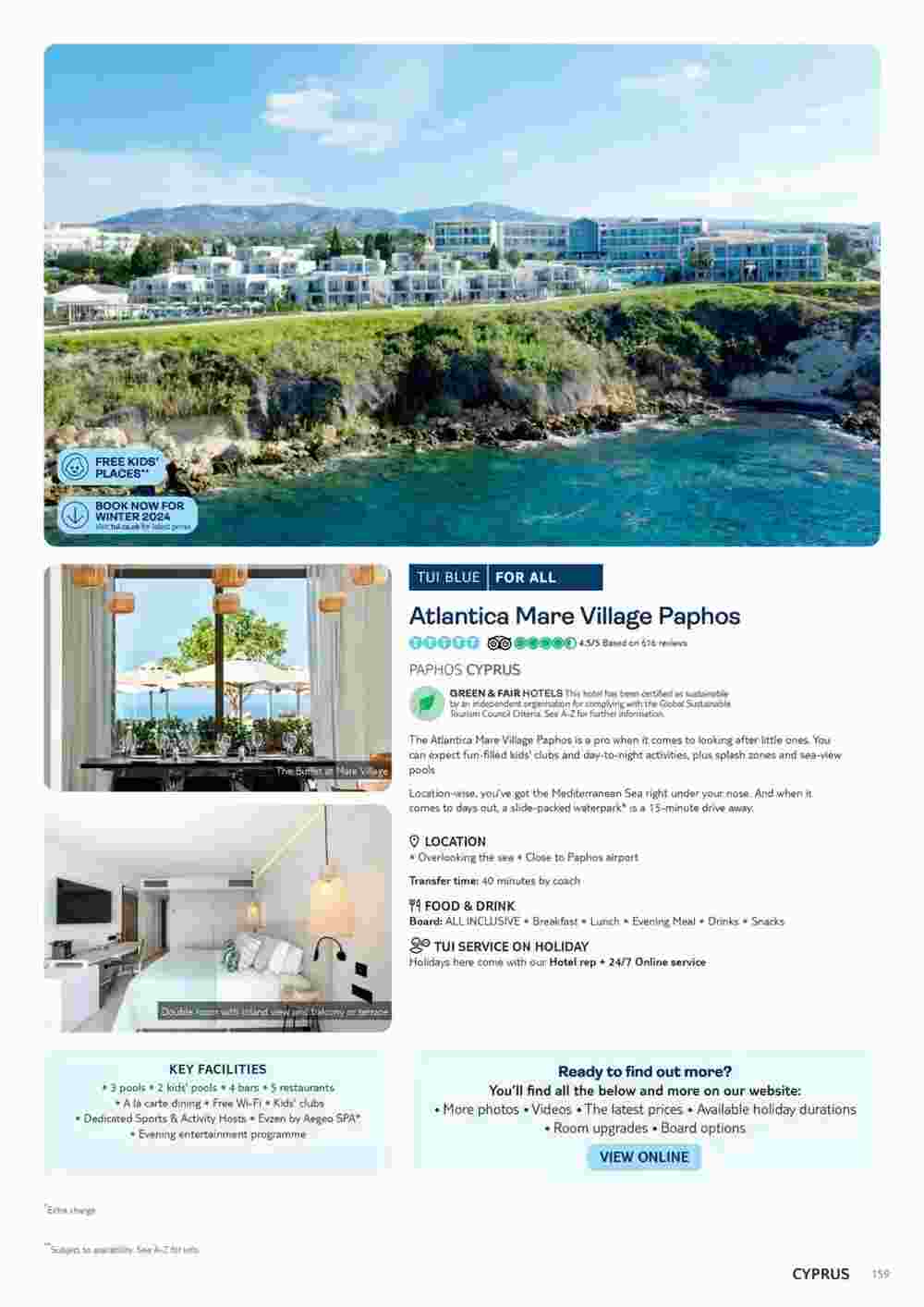 Tui offers valid from 10/11/2023 - Page 159.