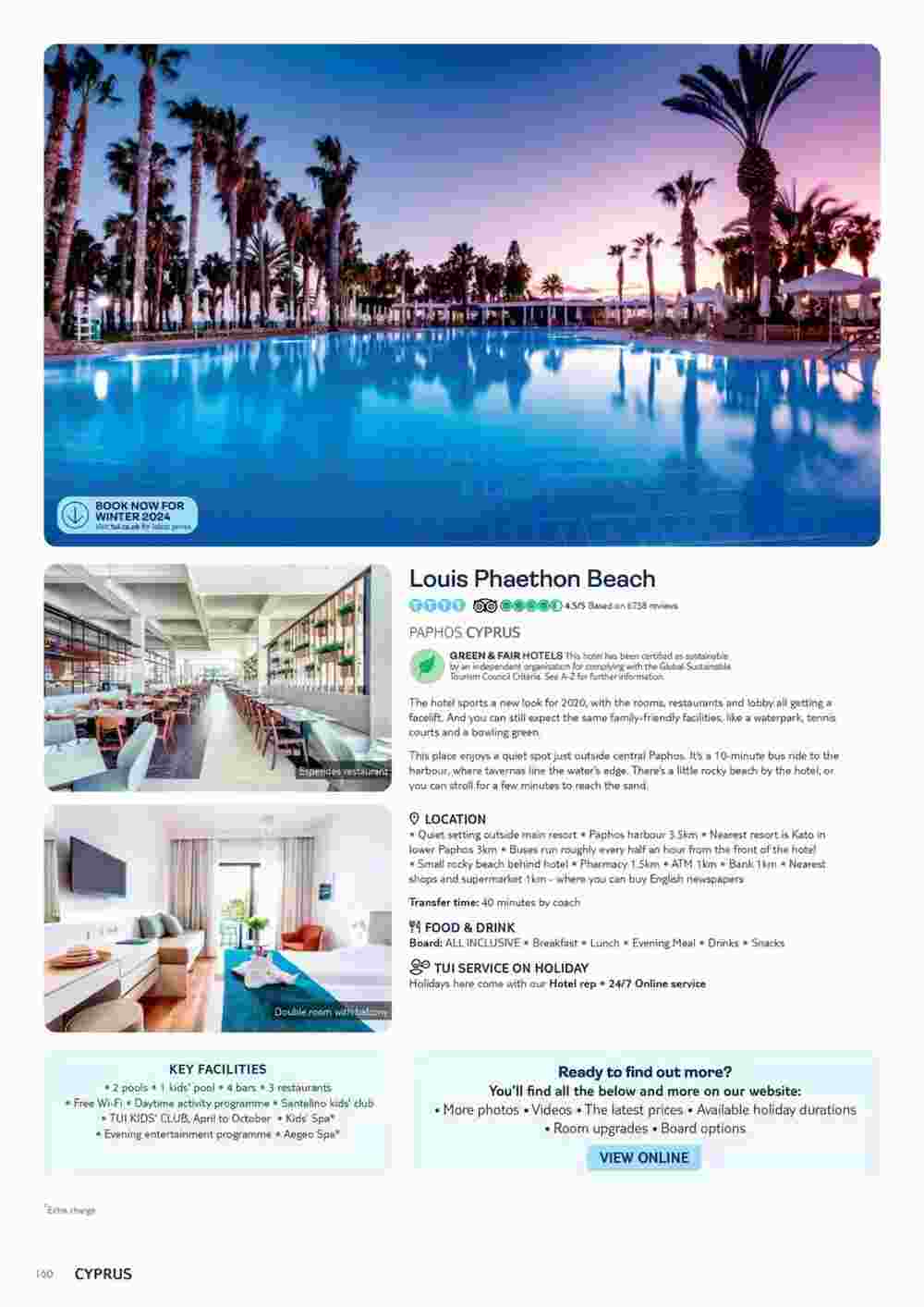 Tui offers valid from 10/11/2023 - Page 160.